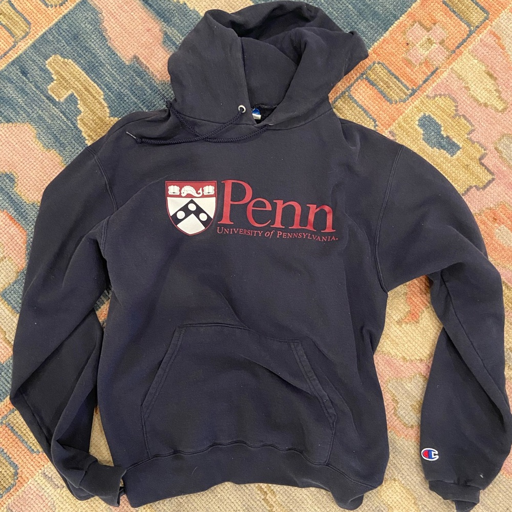Champion Fleece Hoodie University Of Pennsylvania, Size Medium